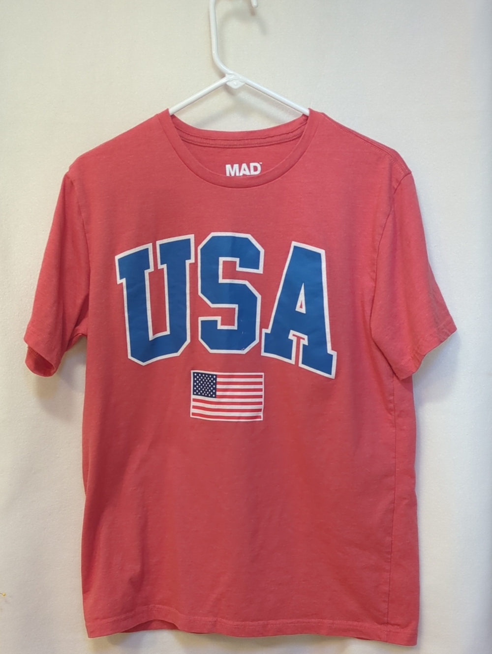 MAD Engine Red USA Graphic Short-Sleeve Tee